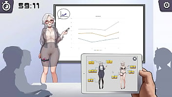 Silver haired female anime porn using a electro-hitachi in a public lecture fresh anime porn gameplay