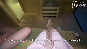 Risky blow-job in motel sauna.. I deep-throat STRANGER