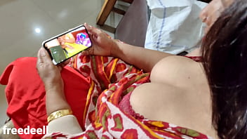 My step Step-sister witnessing Porn. Clear Hindi Homemade