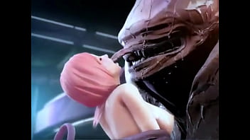 Ultra-cute girl get bootie fucking with alien - Manga porno Three dimensional 15