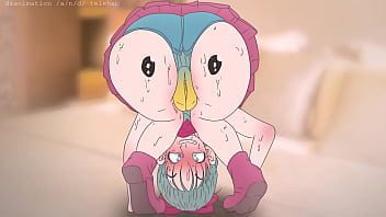 Piplup On The Backside of Bulma !Pokemon and dragon ball anime Anime pornography ( Cartoon 2d fucky-fucky )porn