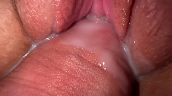 Close up tear up with my cock-squeezing teenager stepsister