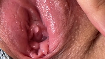 Close-up moist appetizing pussy spreading, teen super-bitch prepped to pound