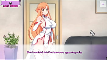 Waifu Hub [Hentai parody game PornPlay ] Ep.1 Asuna Porn Couch audition - this ultra-kinky doll from sword Art Online want to be a Porn industry star