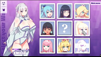 Waifu Hub [PornPlay Parody Hentai game] Emilia from Re-Zero bed audition - Part2 Nasty lady not so guiltless like to deep-throat